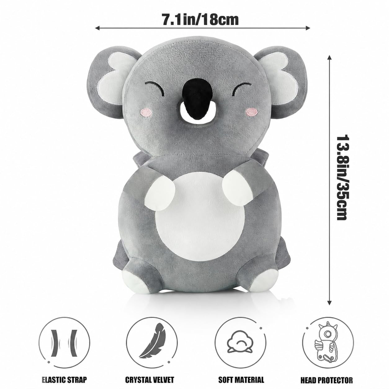 Baby Head Protection Backpack, Toddler Walking Head Protector
