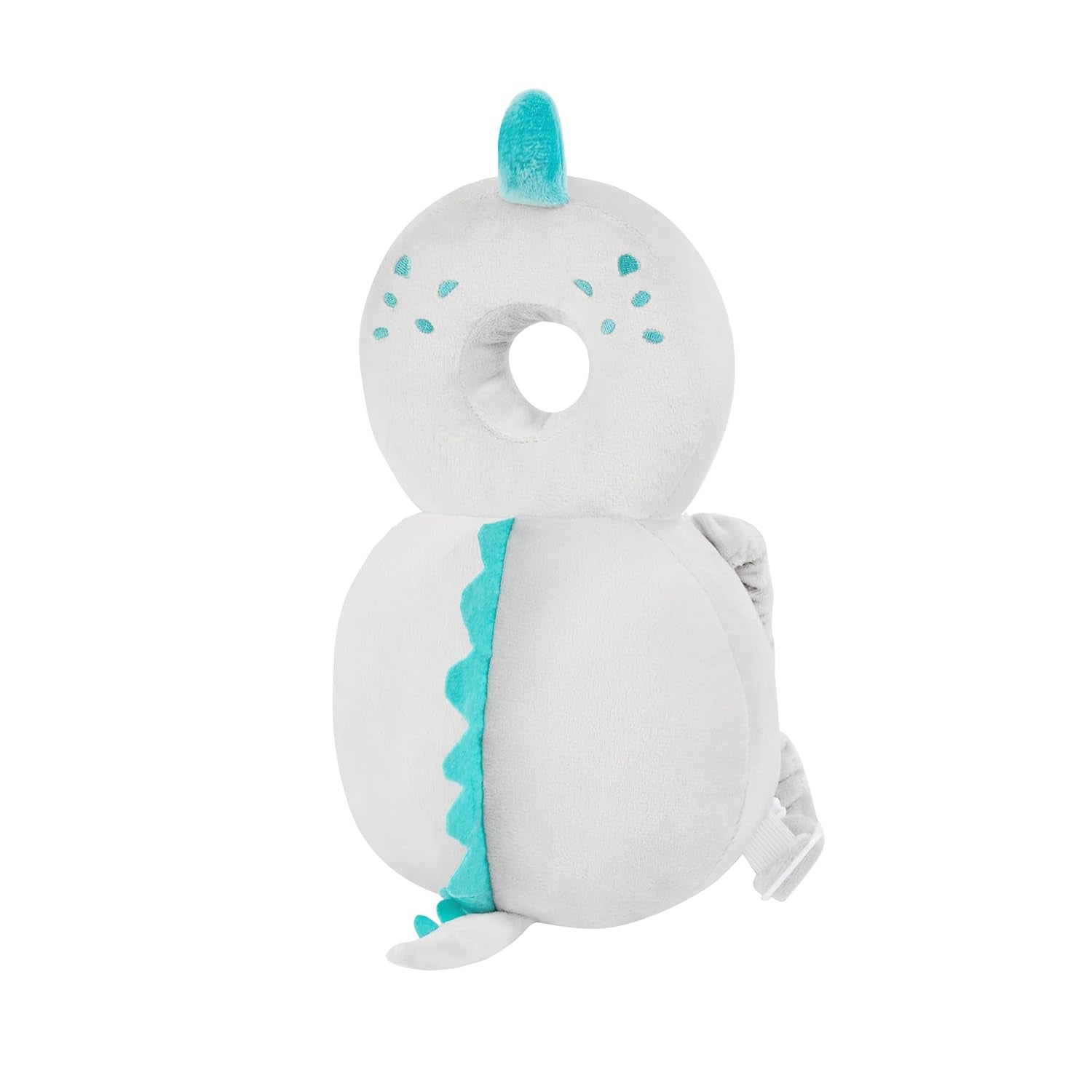 Baby Back Potection Toddler Safety Protector Cushion Pad Toddler Backpack for Crawling Walking Adjustable Toddlers Back Safety Pad for Boys and Girls(Grey Dinosaur)