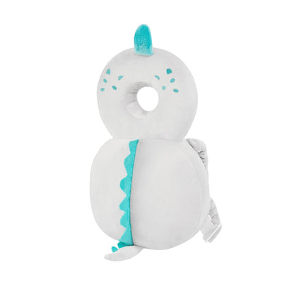 Baby Back Potection Toddler Safety Protector Cushion Pad Toddler Backpack for Crawling Walking Adjustable Toddlers Back Safety Pad for Boys and Girls(Grey Dinosaur)