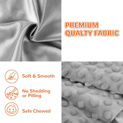 Baby Security Blanket, Soft Baby Lovey Toy Blanket for Boys and Girls, Snuggle Toy Lovie Newborn Gift, Unisex Baby Plush Gray Elephant 16 Inch