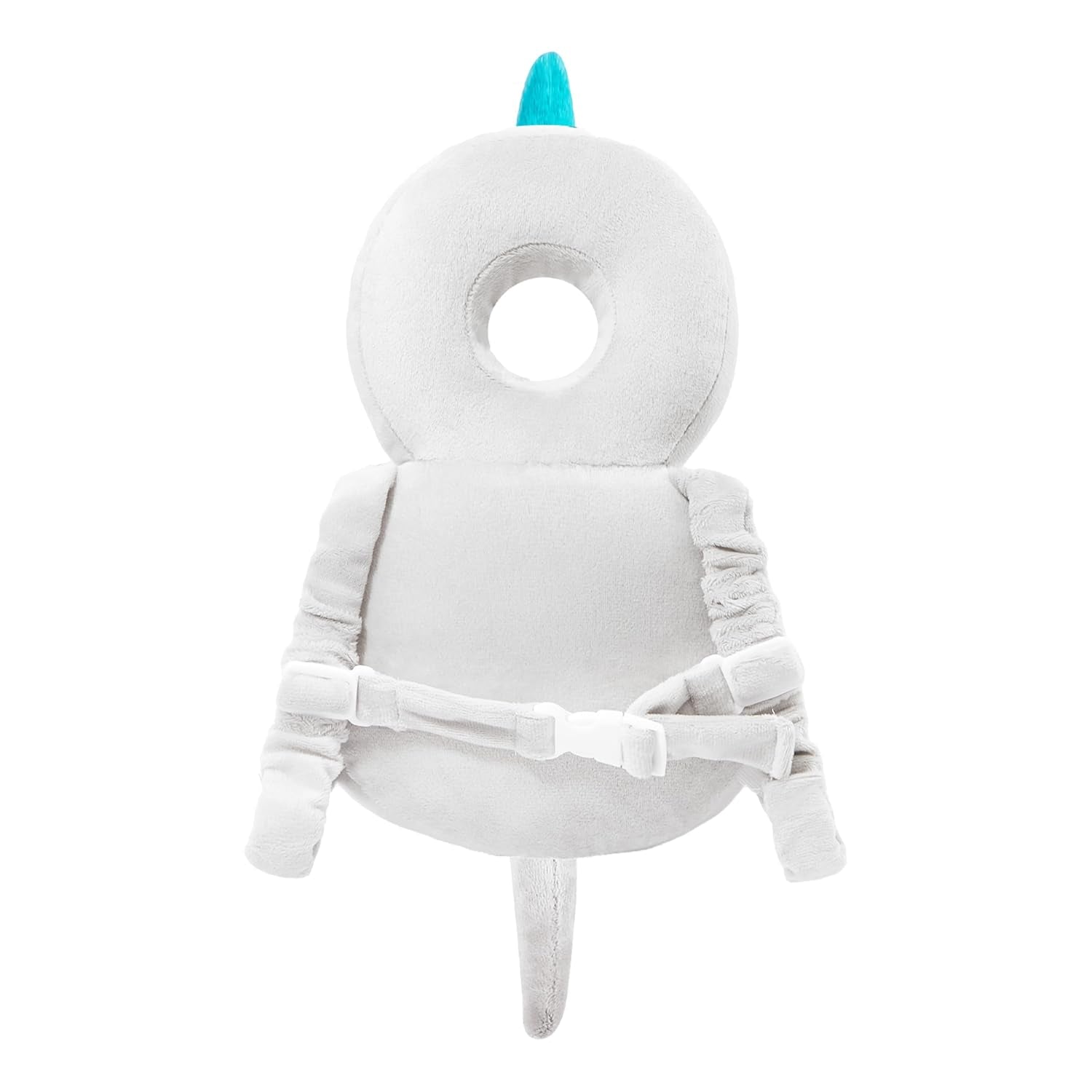 Baby Back Potection Toddler Safety Protector Cushion Pad Toddler Backpack for Crawling Walking Adjustable Toddlers Back Safety Pad for Boys and Girls(Grey Dinosaur)